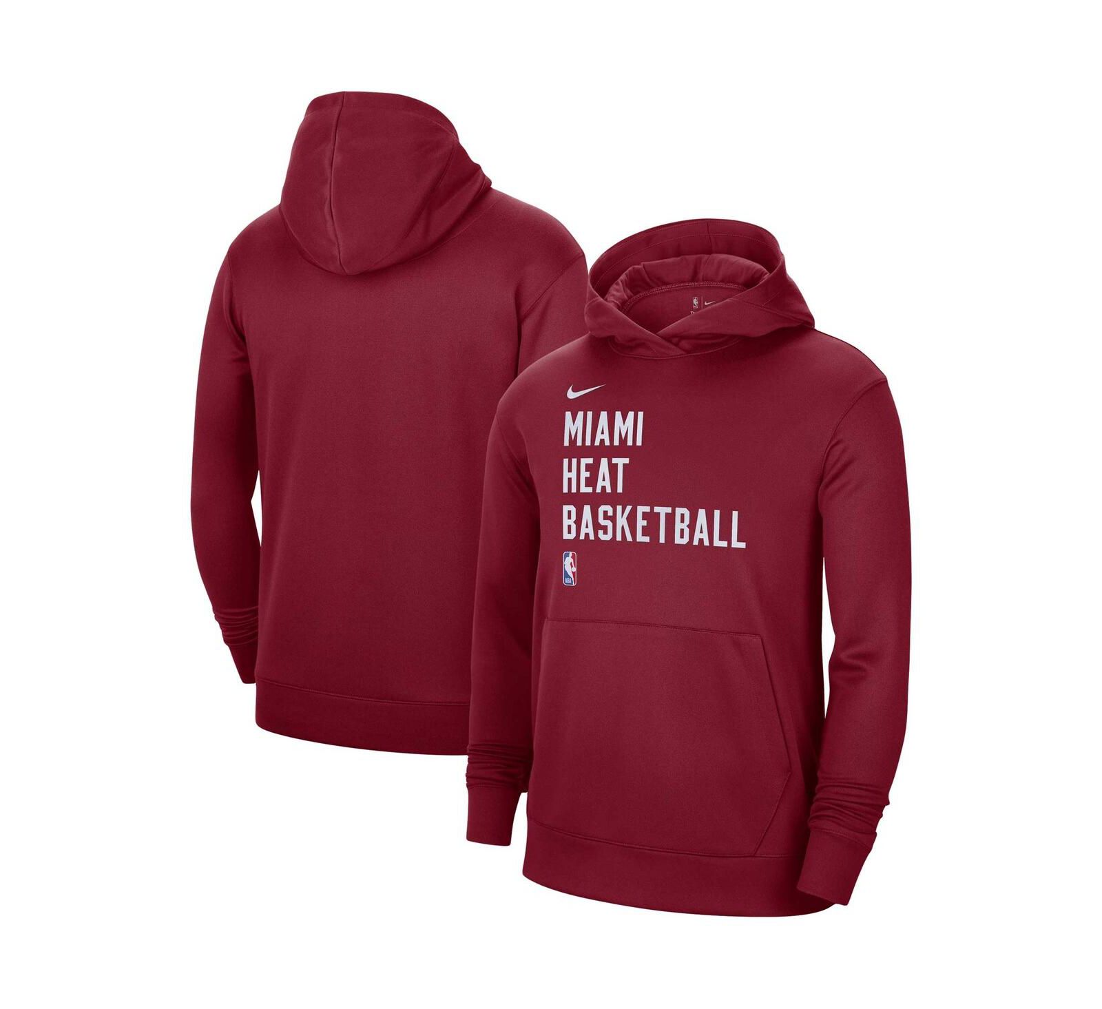 Мужское и женское худи Nike Red Miami Heat 2023/24 Performance Spotlight On-Court Practice Pullover