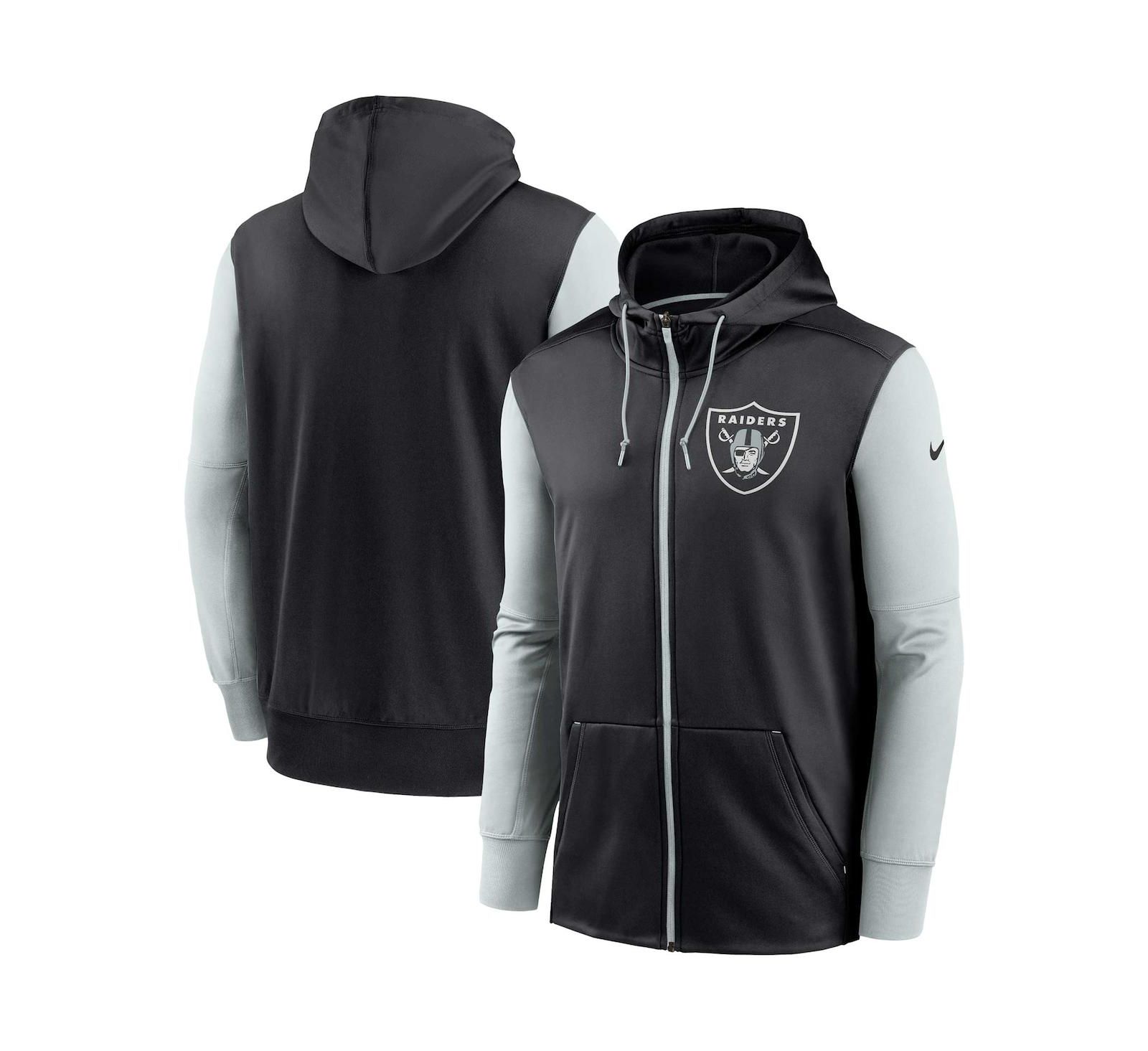 Men's Nike Black Las Vegas Raiders Performance Full-Zip Hoodie