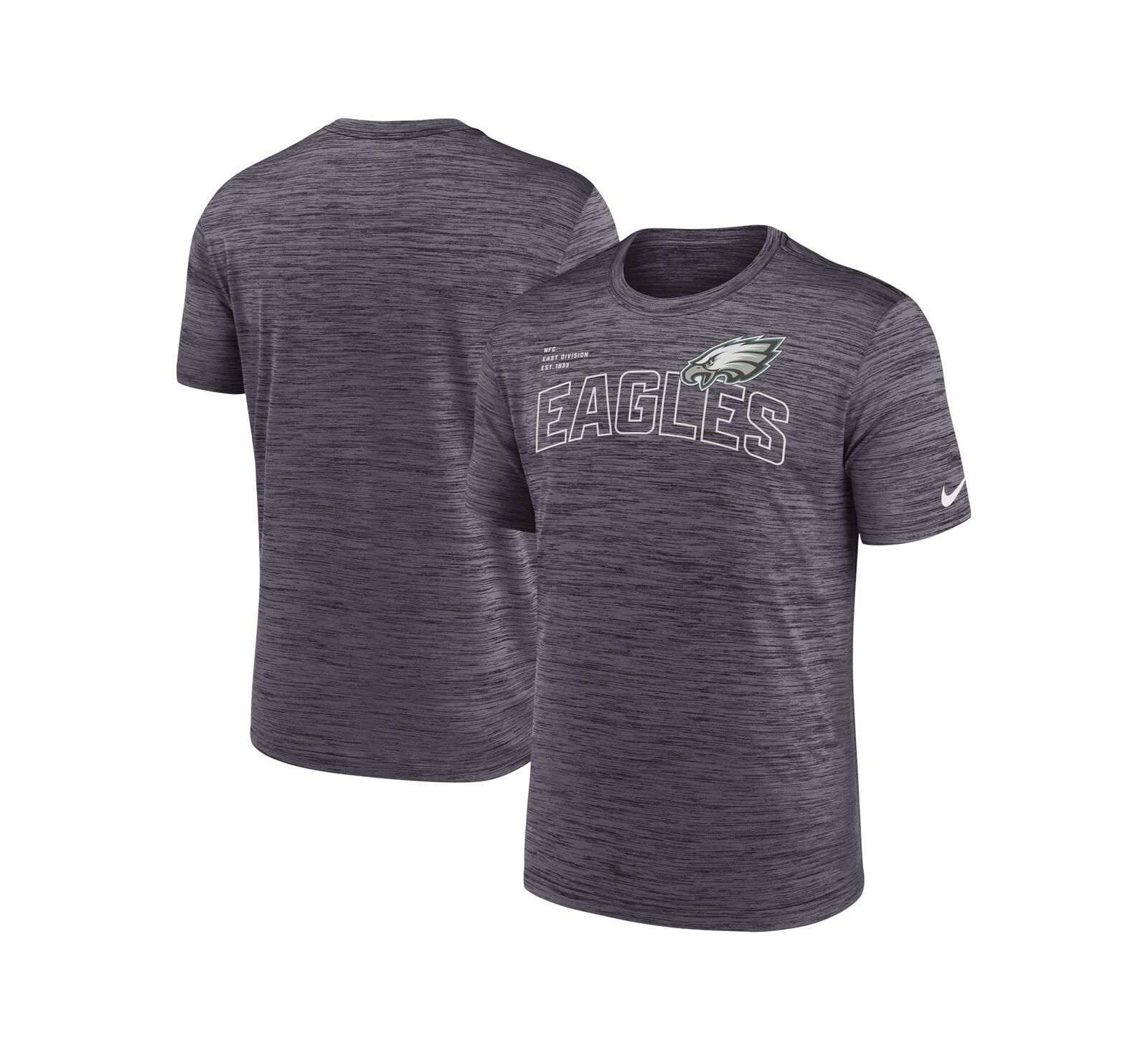 Мужская футболка Nike Black Philadelphia Eagles Velocity Arch Performance