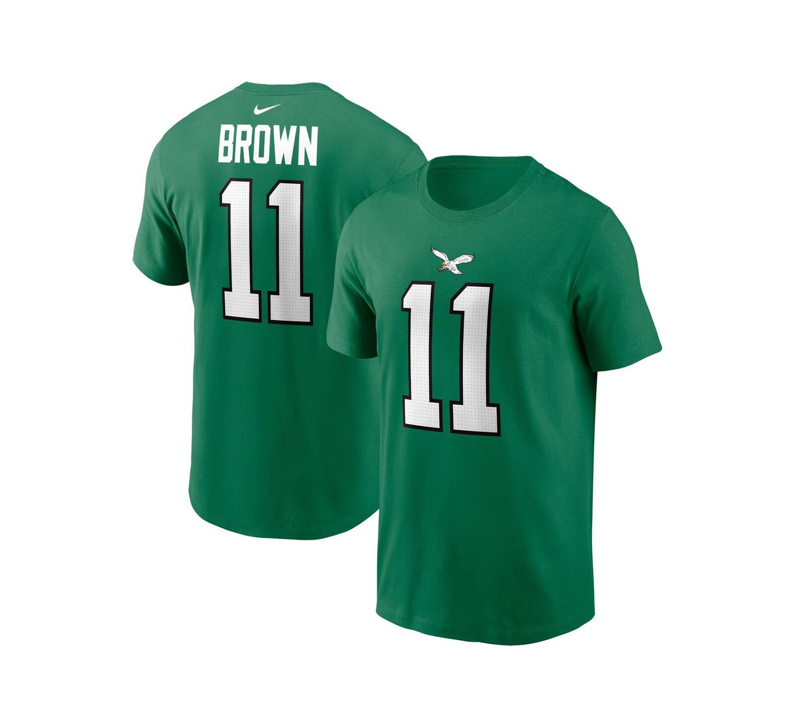 Nike Мужская футболка A.J. Brown Philadelphia Eagles, цвет Kelly Green