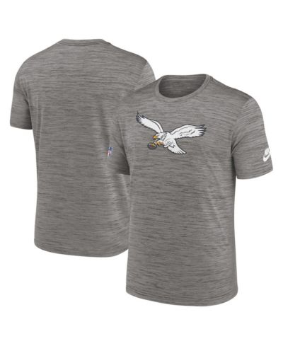 Мужская футболка Nike Heather Charcoal Philadelphia Eagles Sideline Alternate Logo Performance