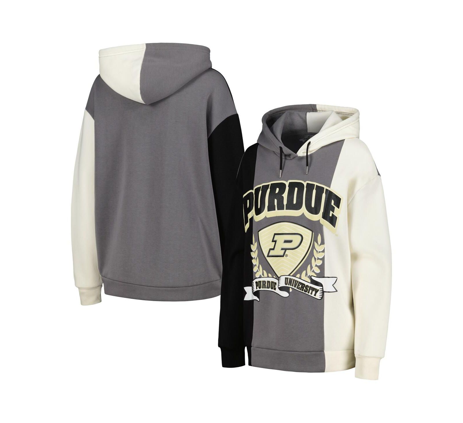 Женский худи Gameday Couture Black Purdue Boilermakers Hall of Fame Colorblock Pullover
