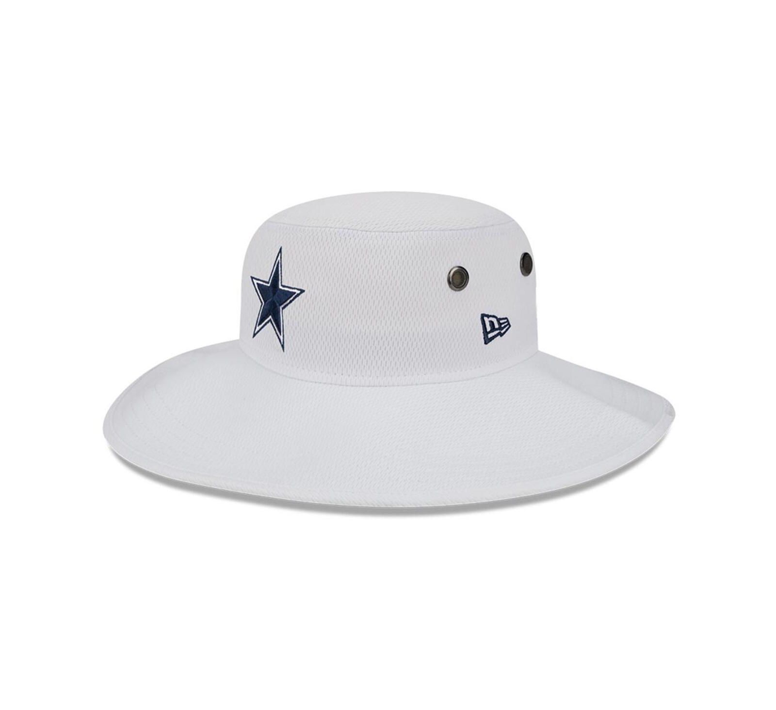 Men's New Era White Dallas Cowboys 2023 NFL Training Camp Panama Bucket Hat