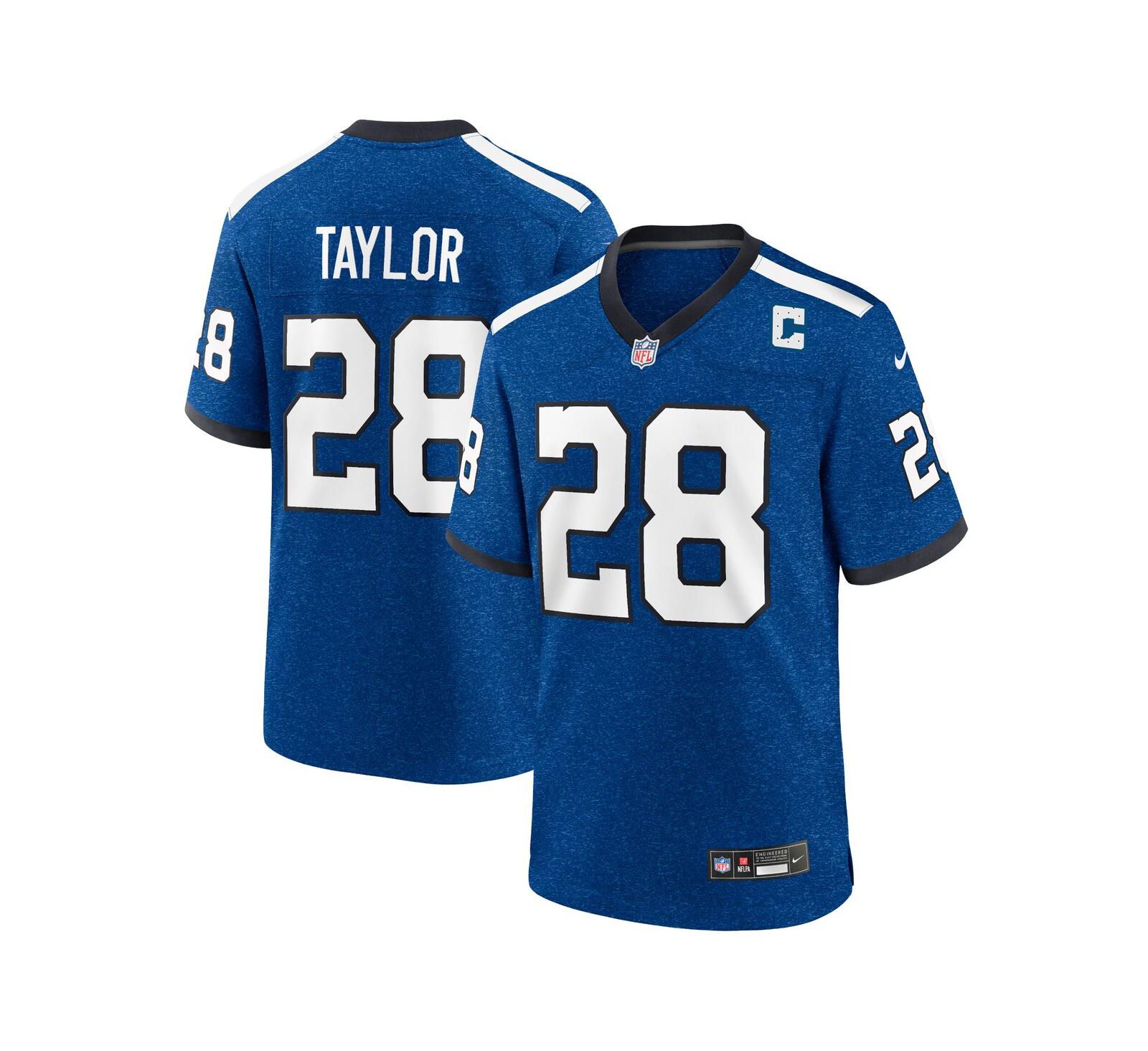 Мужская джерси Nike Jonathan Taylor Royal Indianapolis Colts Indiana Nights Alternate Game