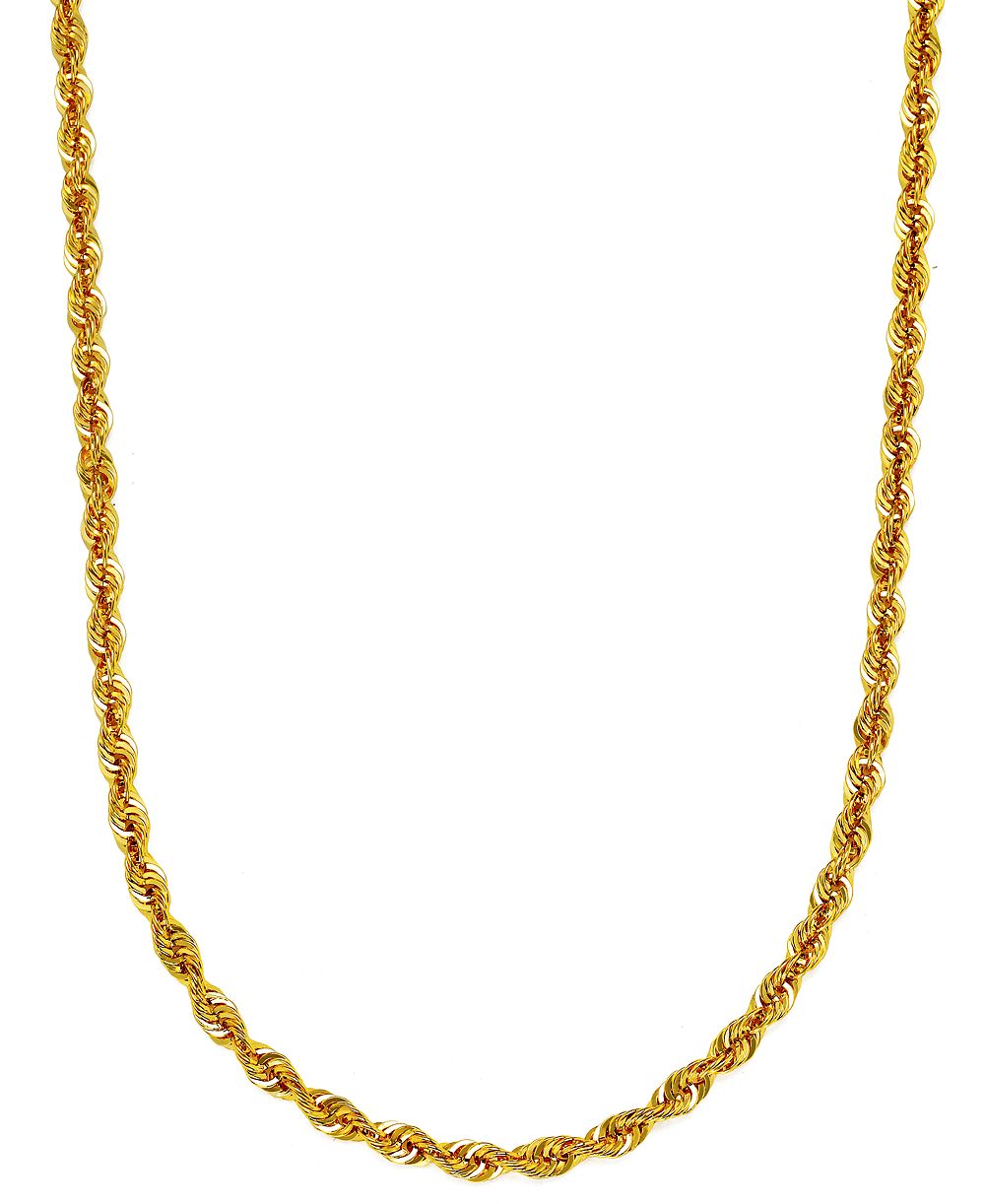 Цепочка-ожерелье Sparkle Rope Link 24" 14k Gold