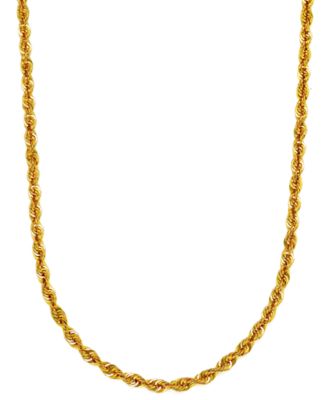 Цепочка-ожерелье Sparkle Rope Link 24" 14k Gold