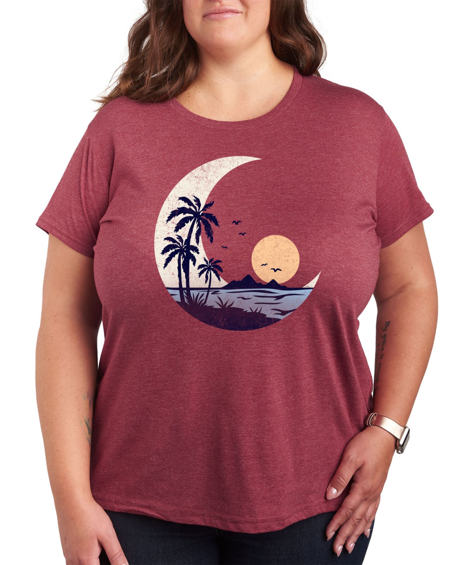 Футболка Hybrid Apparel Plus Size Sunset Graphic