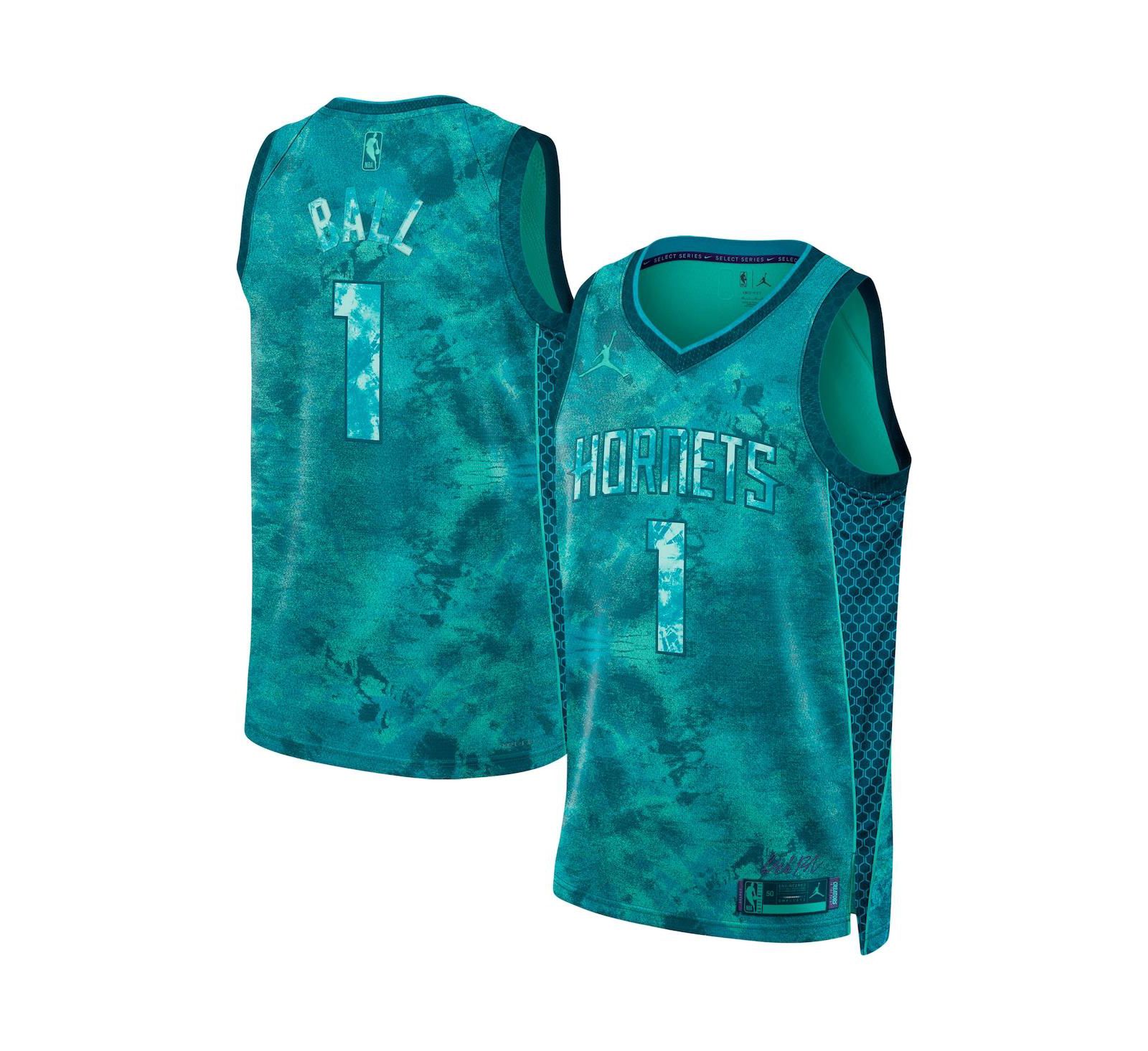 Мужская и женская джерси Nike LaMelo Ball Charlotte Hornets Select Series