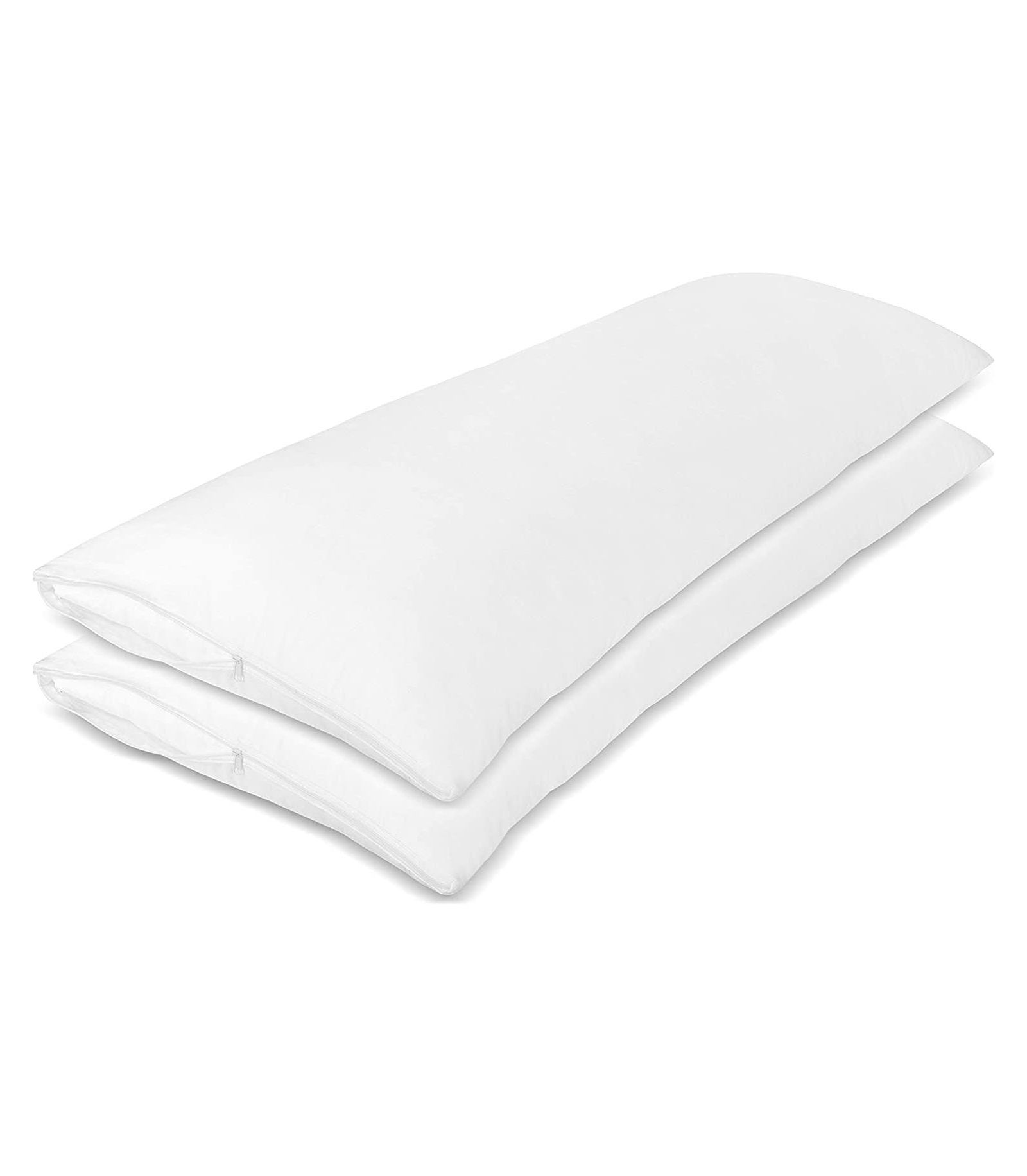 Circles Home 100% Cotton Breathable Body Pillow Protector - White
