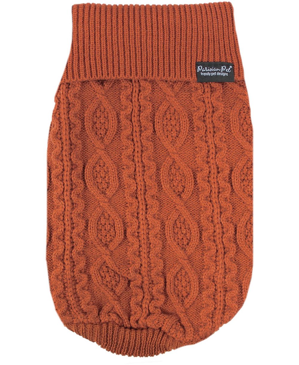 Свитер Parisian Pet Cable Knit Terracotta