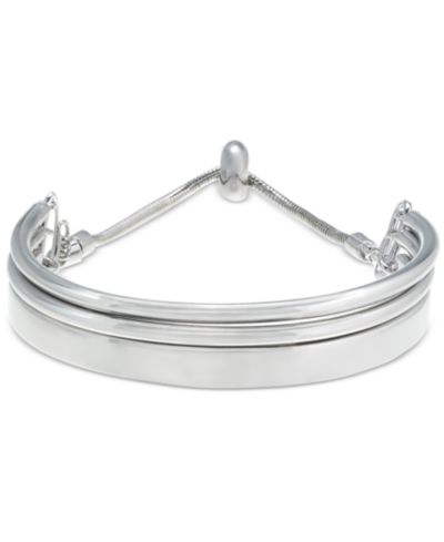 On 34th Silver-Tone Slider Bracelet, Created for Macy's