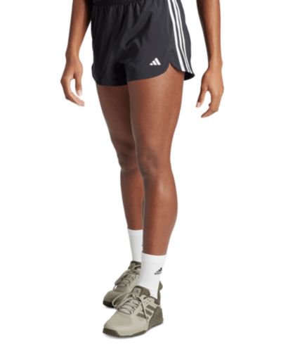Женские тренировочные шорты adidas Pacer 3-Stripes Woven с высокой талией