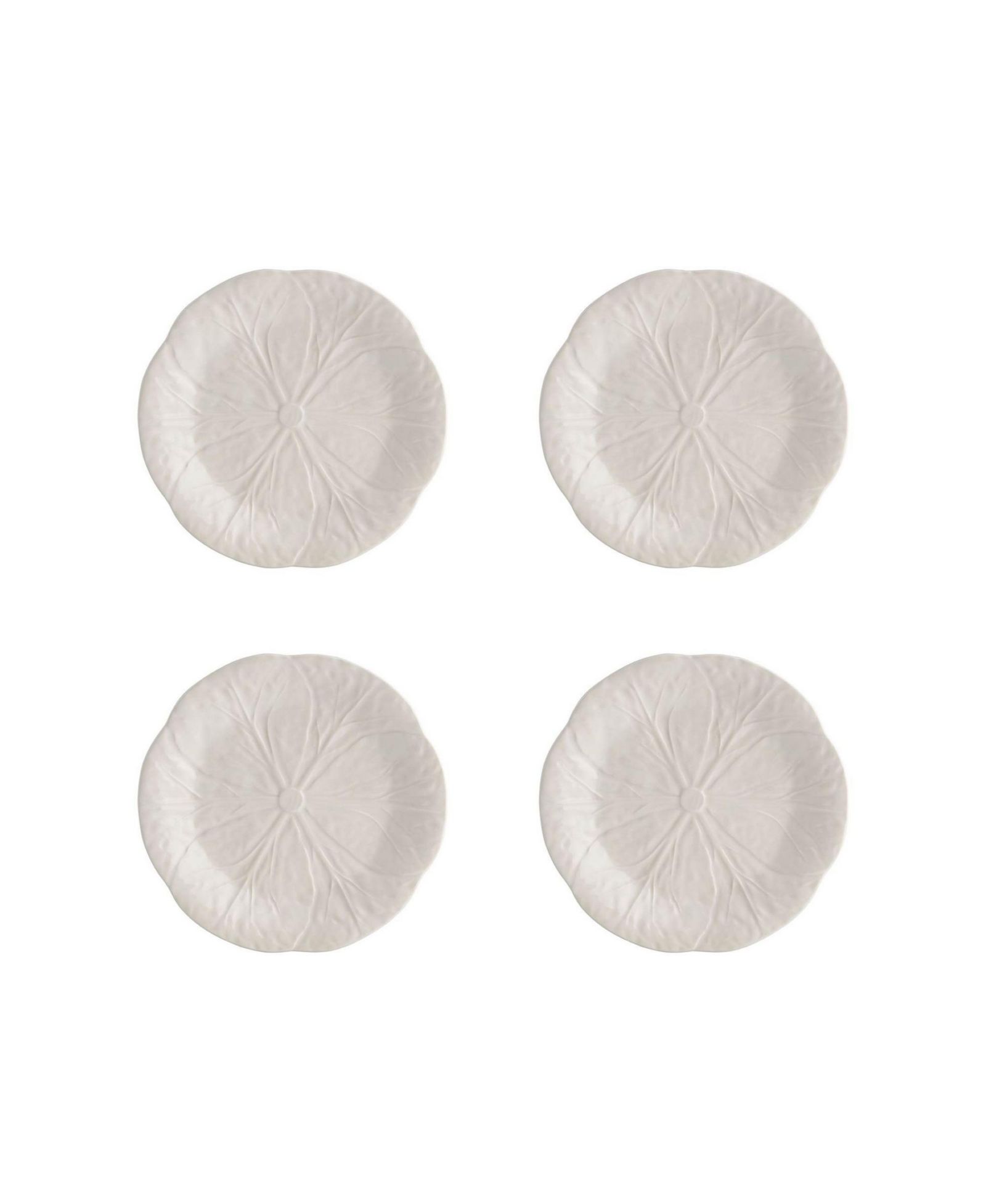 Bordallo Pinheiro Cabbage Salad Plates, Set of 4