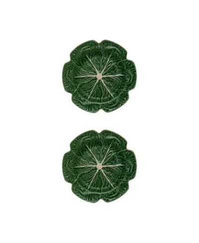 Bordallo Pinheiro Cabbage Charger Plates, Set of 2