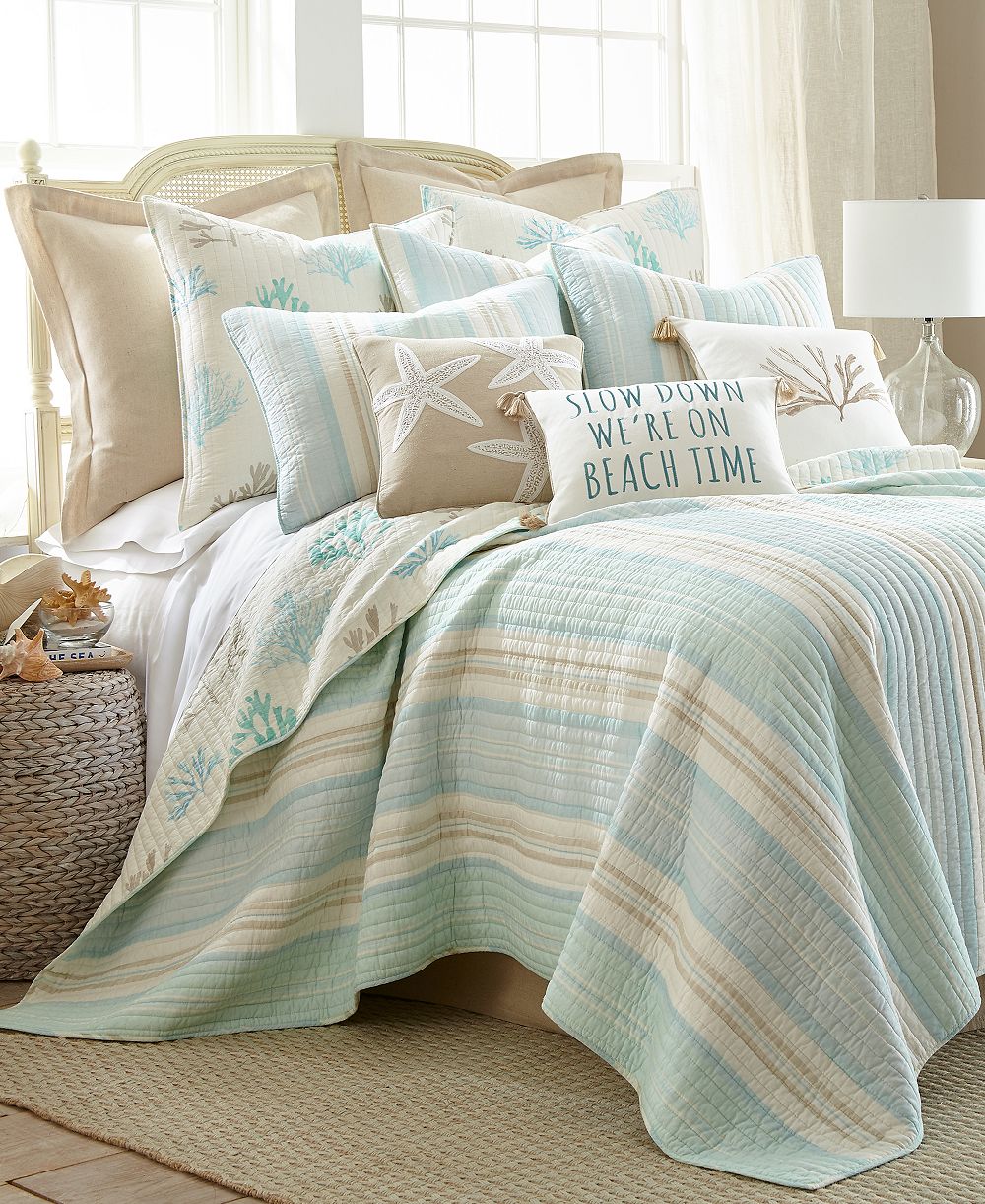 Стяжка Levtex Home Stone Harbor Reversible 3-Pc. Quilt Set, Full/Queen