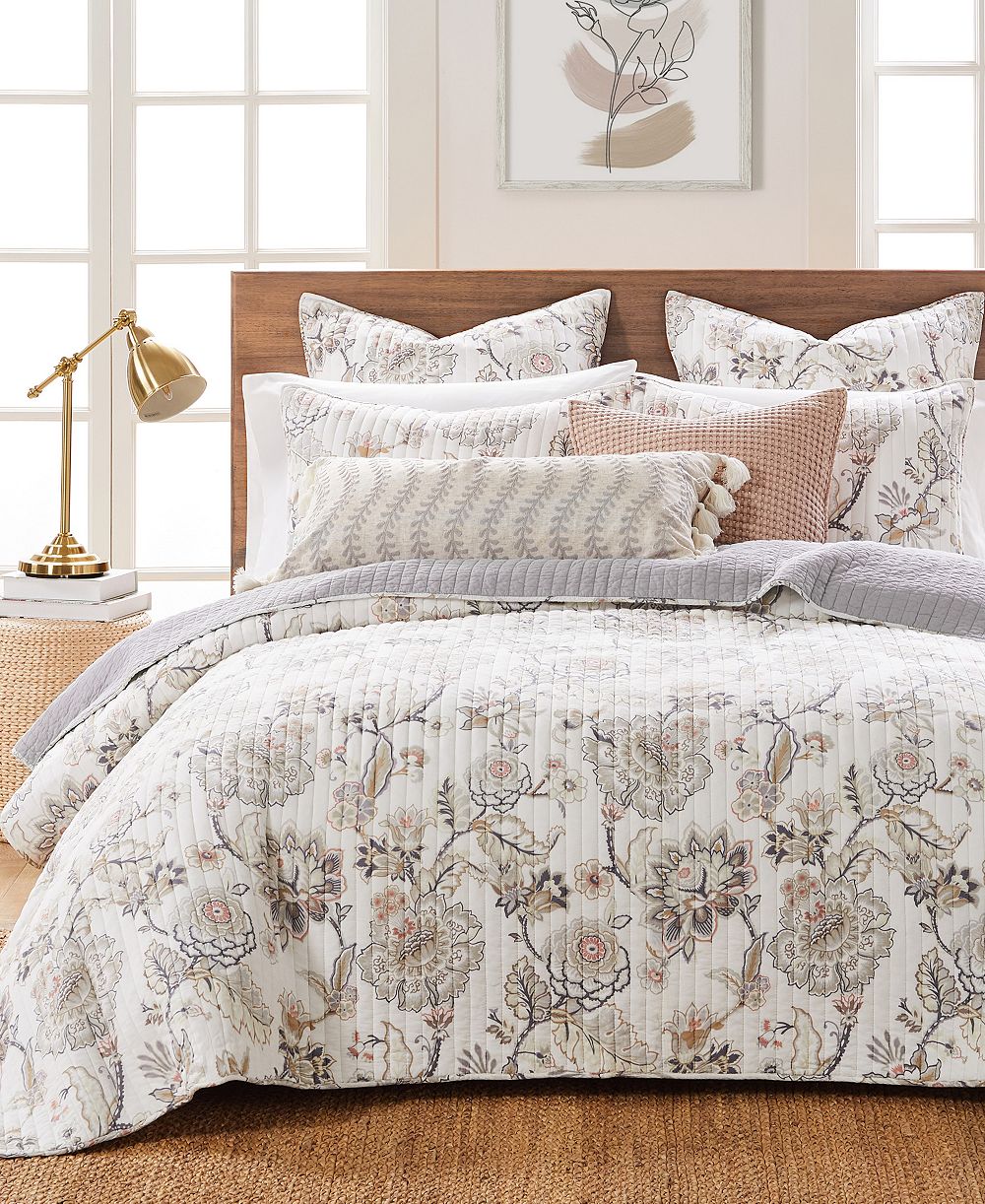 Стеганый комплект Levtex Home Ophelia Reversible 3-Pc., Full/Queen