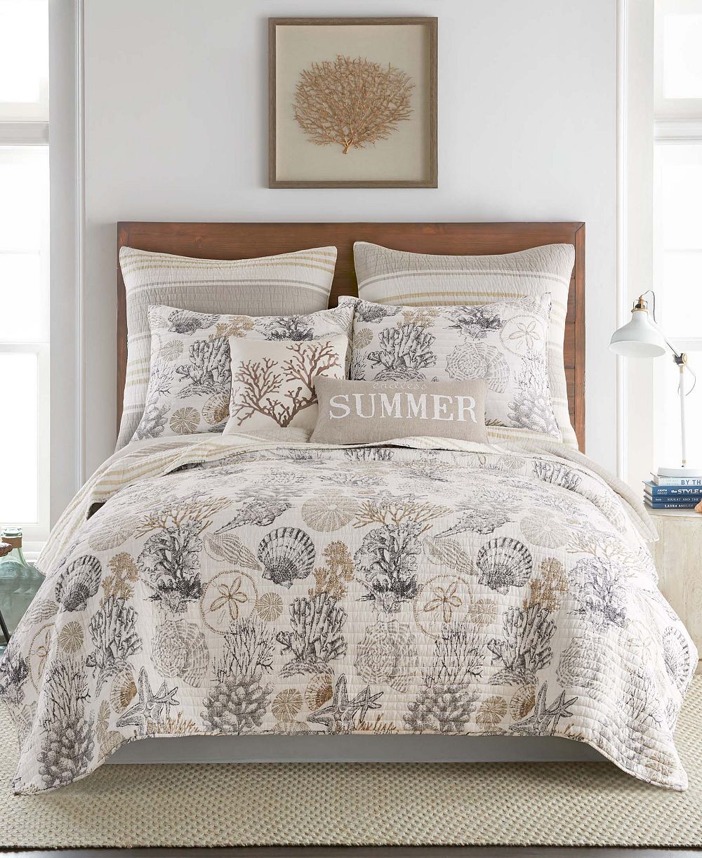 Levtex Home Caspian Sea Reversible 3-Pc. Quilt Set, Full/Queen