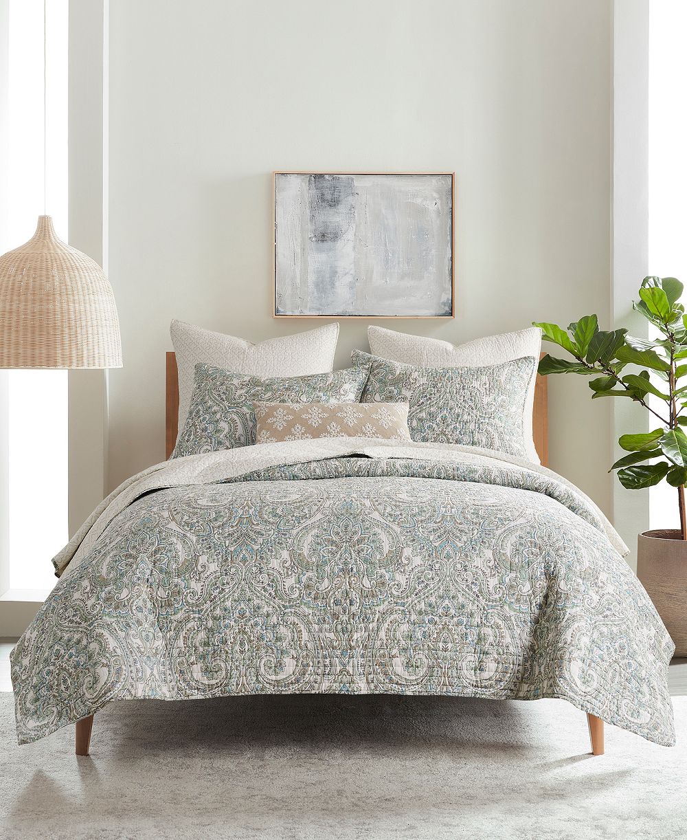 Levtex Home Assisi Реверсивный комплект из 2-х стеганых одеял, Twin/Twin XL
