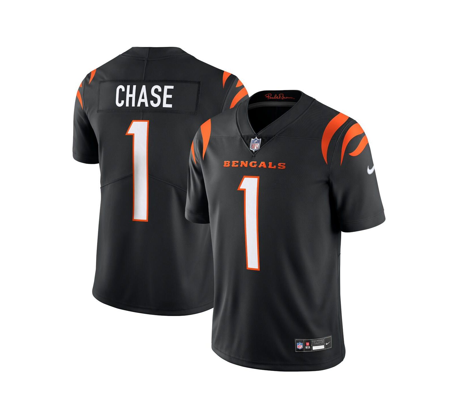 Мужская джерси Nike Ja'Marr Chase Cincinnati Bengals Vapor Untouchable Limited
