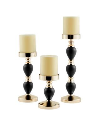 Danya B Talia Candlestick Taper Candle Holders - Set of 3