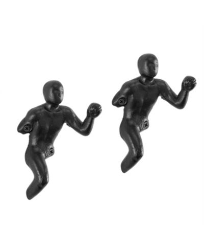 Danya B Декоративный настенный крючок Fist Man из чугуна (набор из 2 шт.)