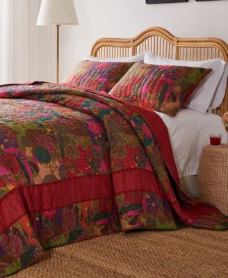 Набор из 3 покрывал Greenland Home Fashions Jewel Kantha Quilted, Queen