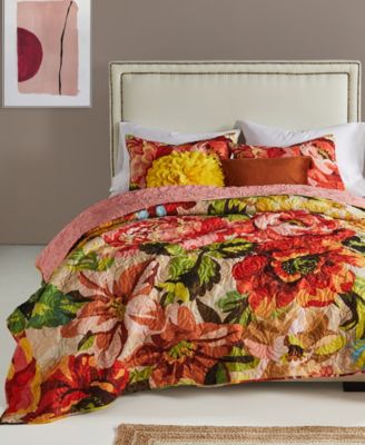 Комплект из 3 стеганых покрывал Greenland Home Fashions Senna Floral Boho, King/California King