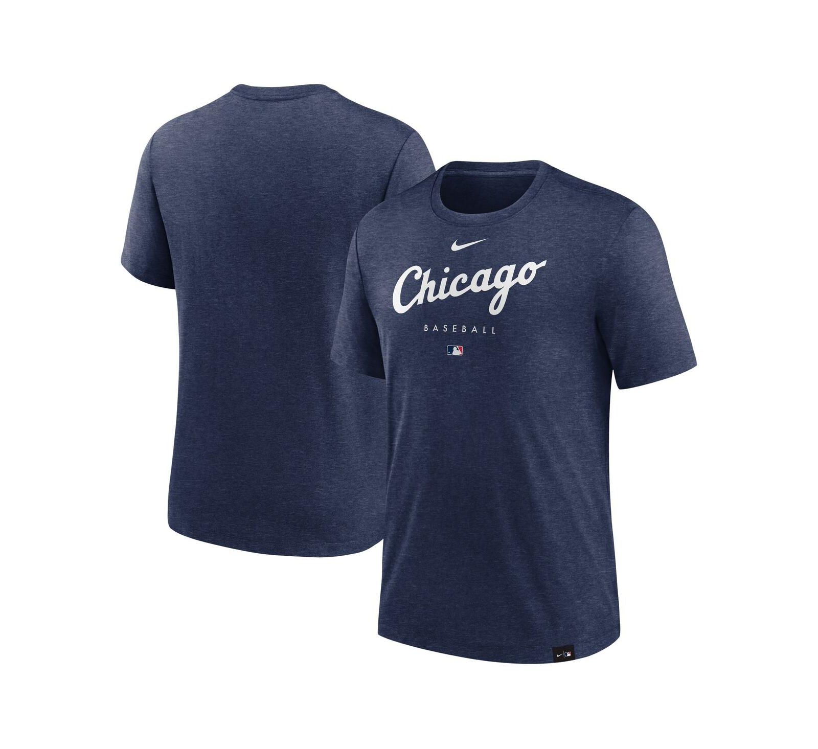 Мужская футболка Nike Heather Navy Chicago White Sox Authentic Collection Early Work