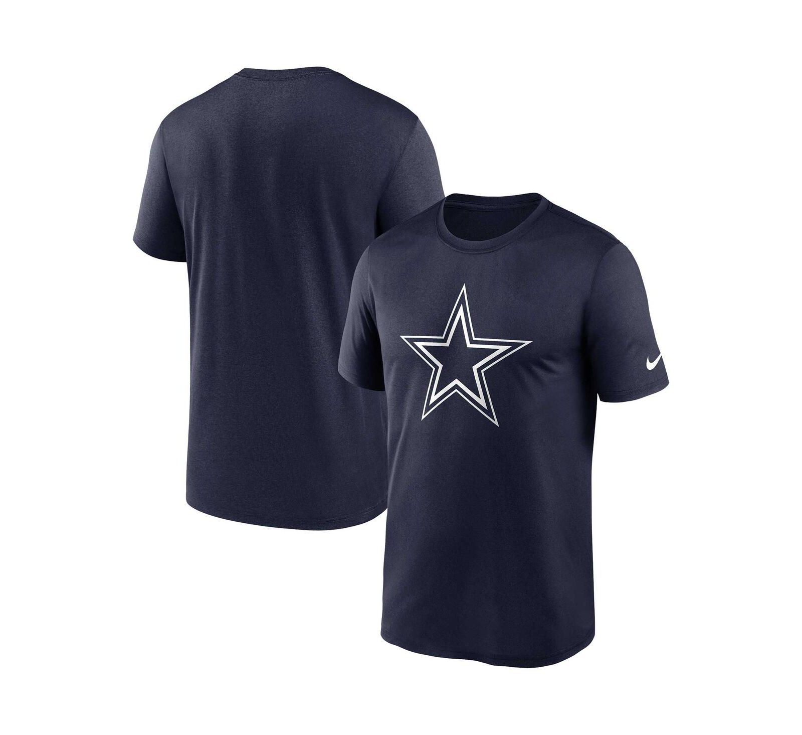 Мужская футболка Nike Navy Dallas Cowboys Legend Logo Performance