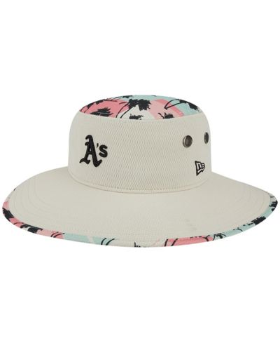 Мужская панама New Era Oakland Athletics Retro Beachin' в натуральных цветах