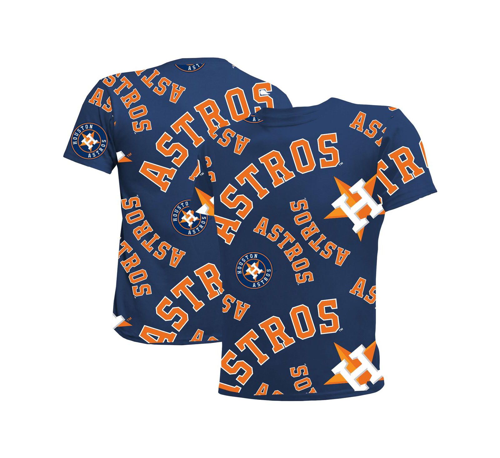 Детская футболка Stitches с принтом Houston Astros для мальчиков и девочек