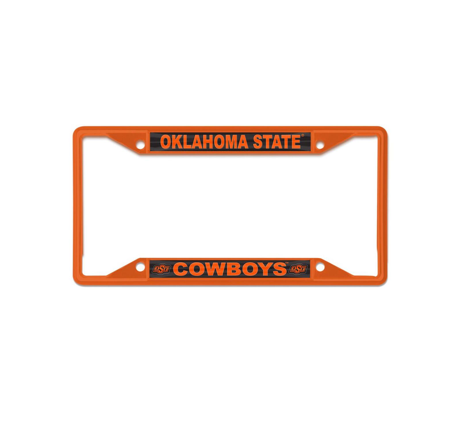 Wincraft Oklahoma State Cowboys Chrome Colored License Plate Frame
