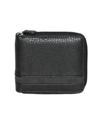 Roots Men's Men Zipper Around Wallet With Center Wing