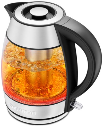 Chefman 1.8L Stay Hot Electric Kettle with Tea Infuser