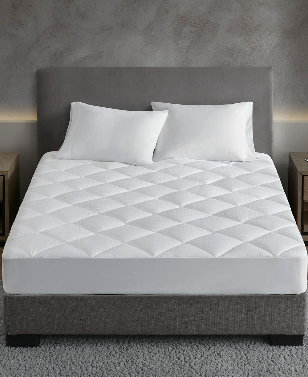 Croscill Signature Dobby Cotton Water-Resistant Mattress Pad, Queen