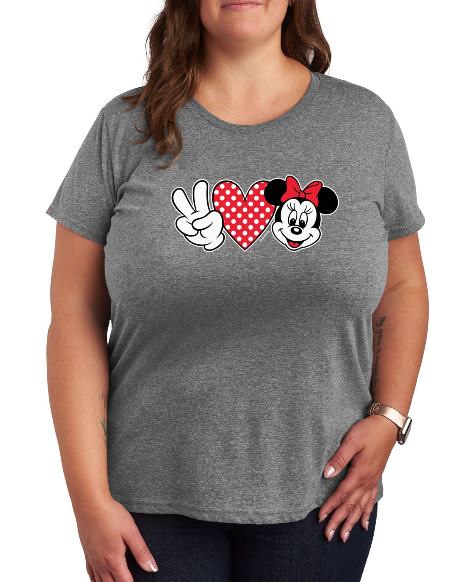 Футболка Hybrid Apparel Trendy Plus Size Minnie Mouse Graphic