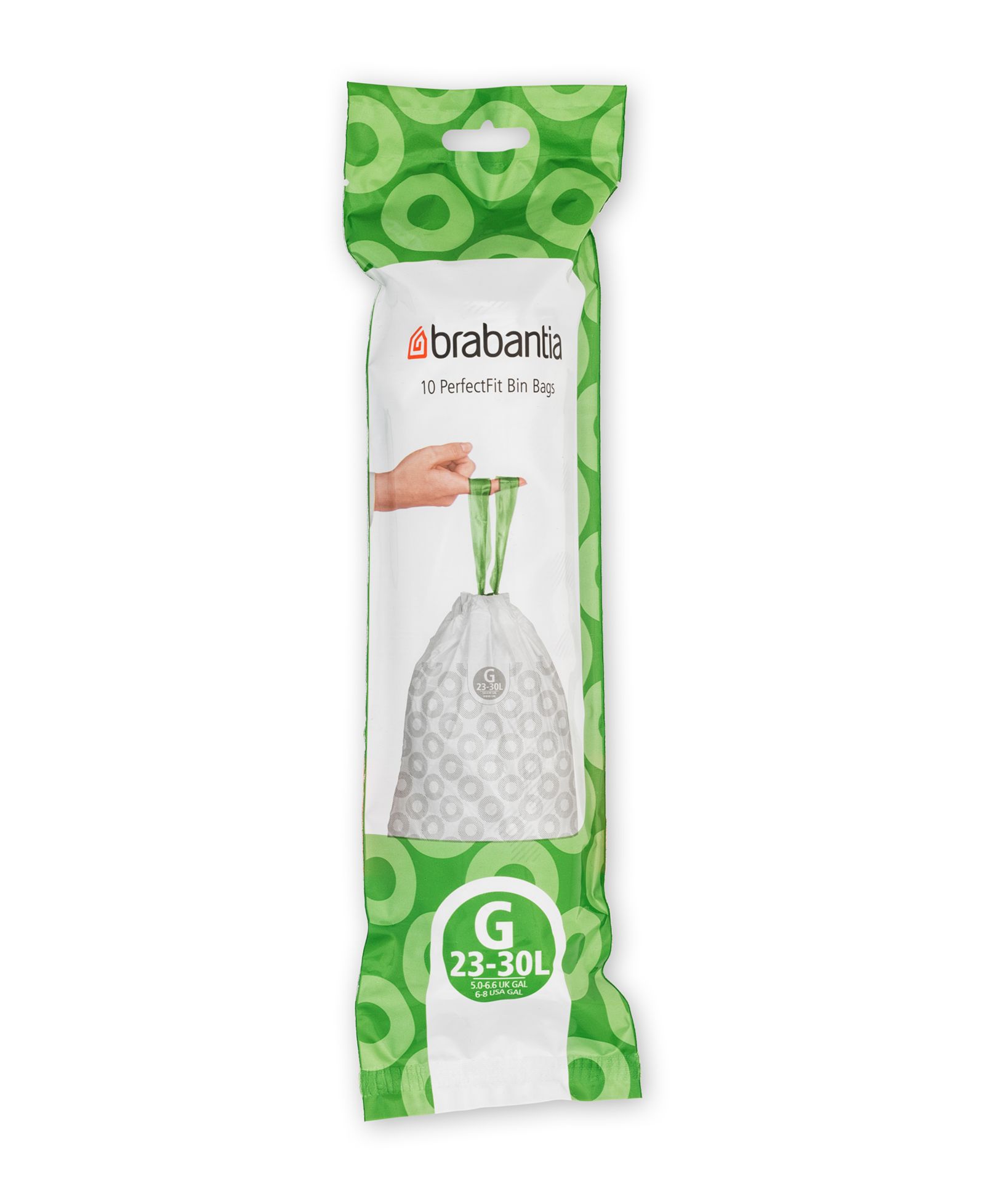 Brabantia пакеты для мусора PerfectFit Code G 6-8 Gallon, 23-30 Liter, 120 шт