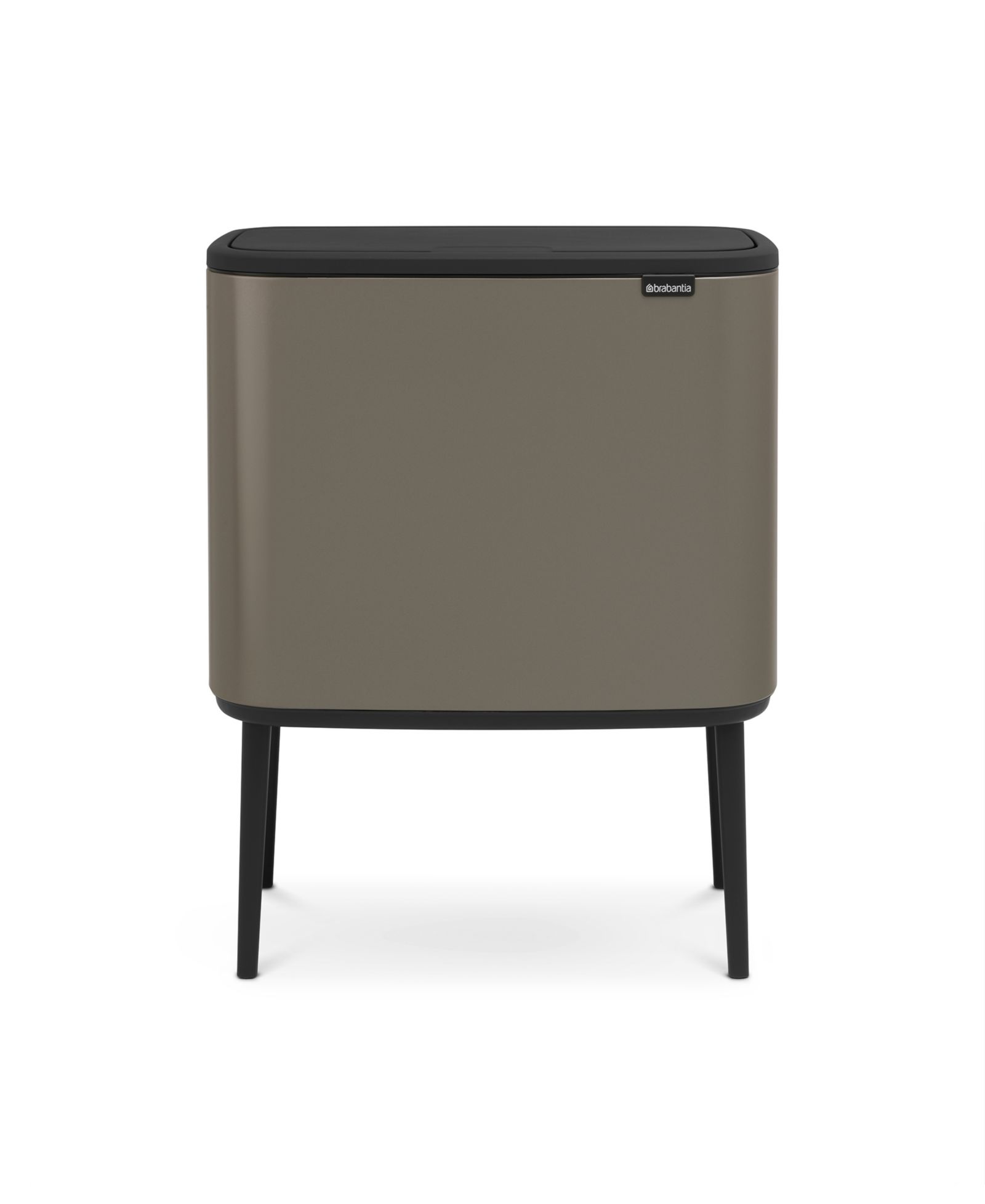 Bo Touch Top Dual Compartment Trash Can, 3 plus 6 Gallon, 11 plus 23 Liter