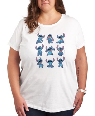 Hybrid Apparel Плюс размер T-shirt с графическим принтивом