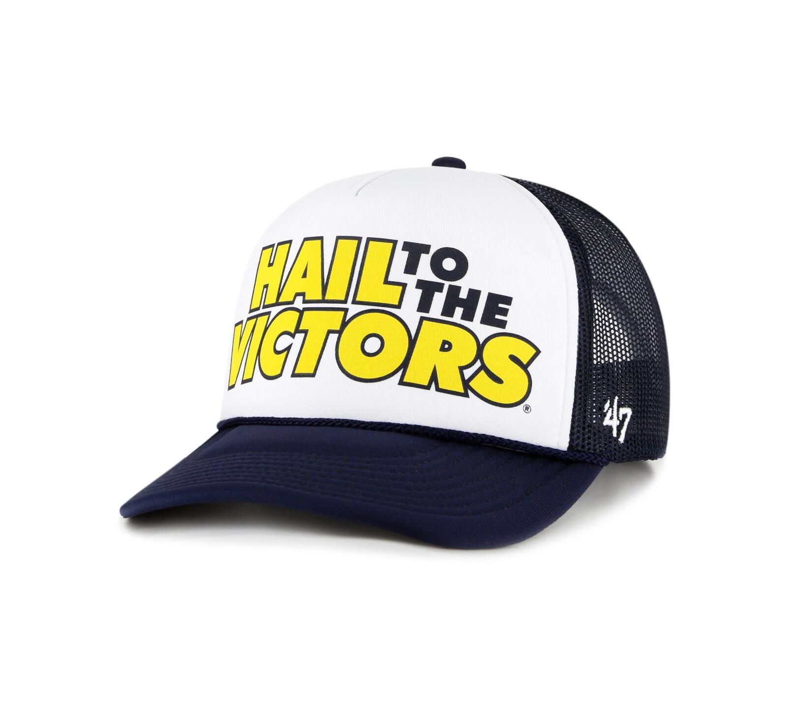 '47 Brand Мужская кепка Trucker Michigan Wolverines, White/Navy