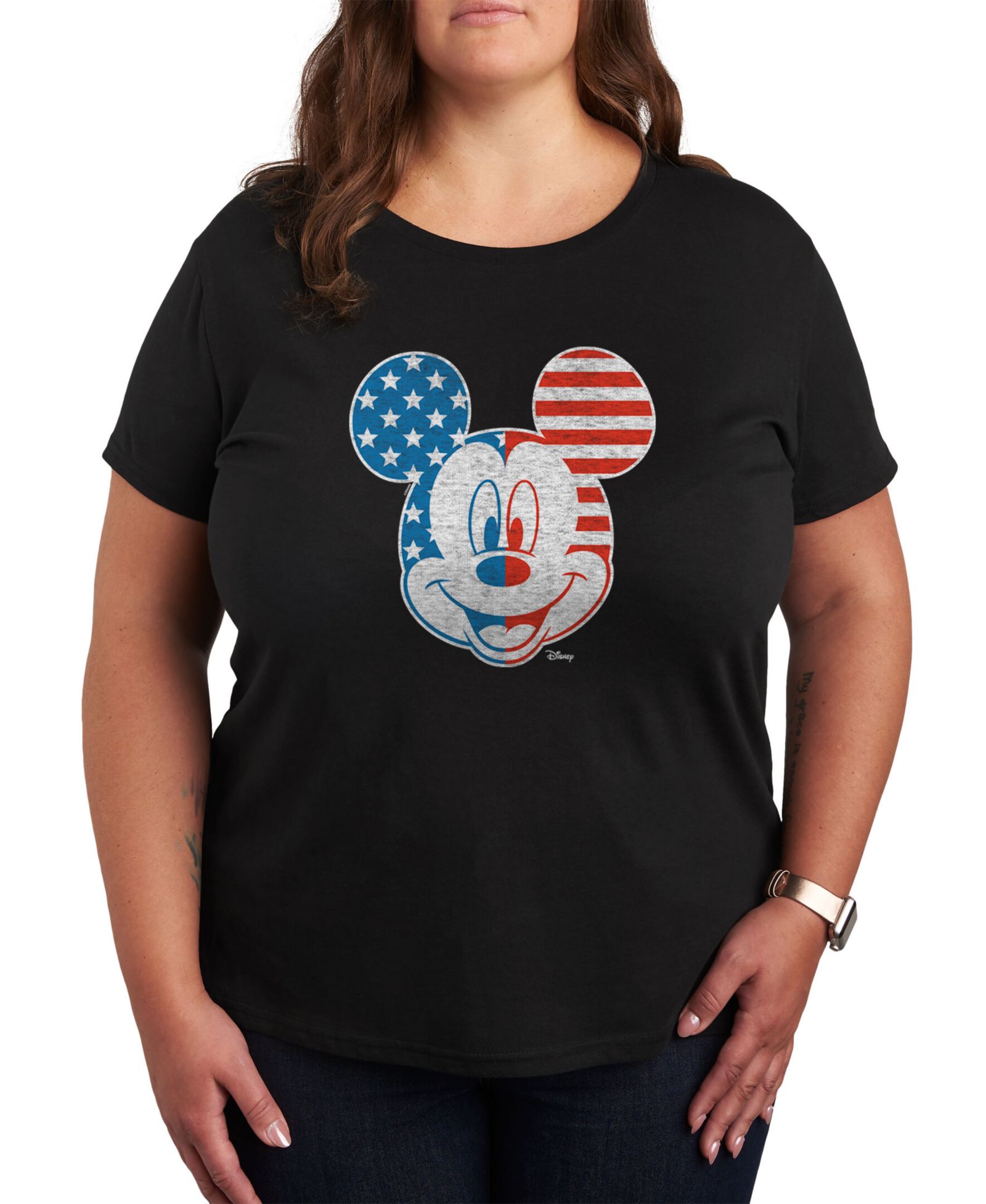 Hybrid Apparel Графическая футболка Mickey Mouse, Plus Size