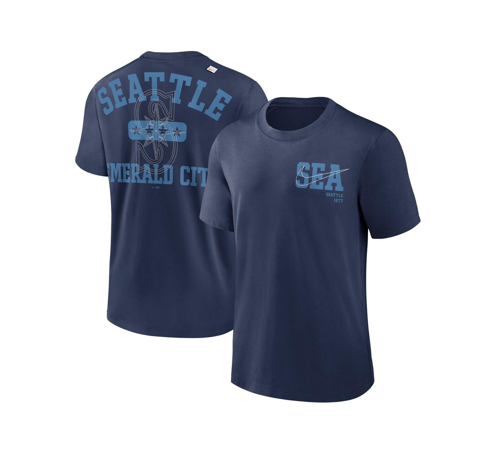 Мужская футболка Nike Navy Seattle Mariners Statement Game Over