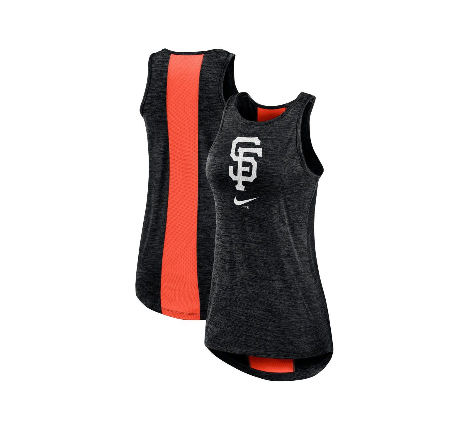 Women's Nike Black San Francisco Giants Right Mix High Neck Tank Top