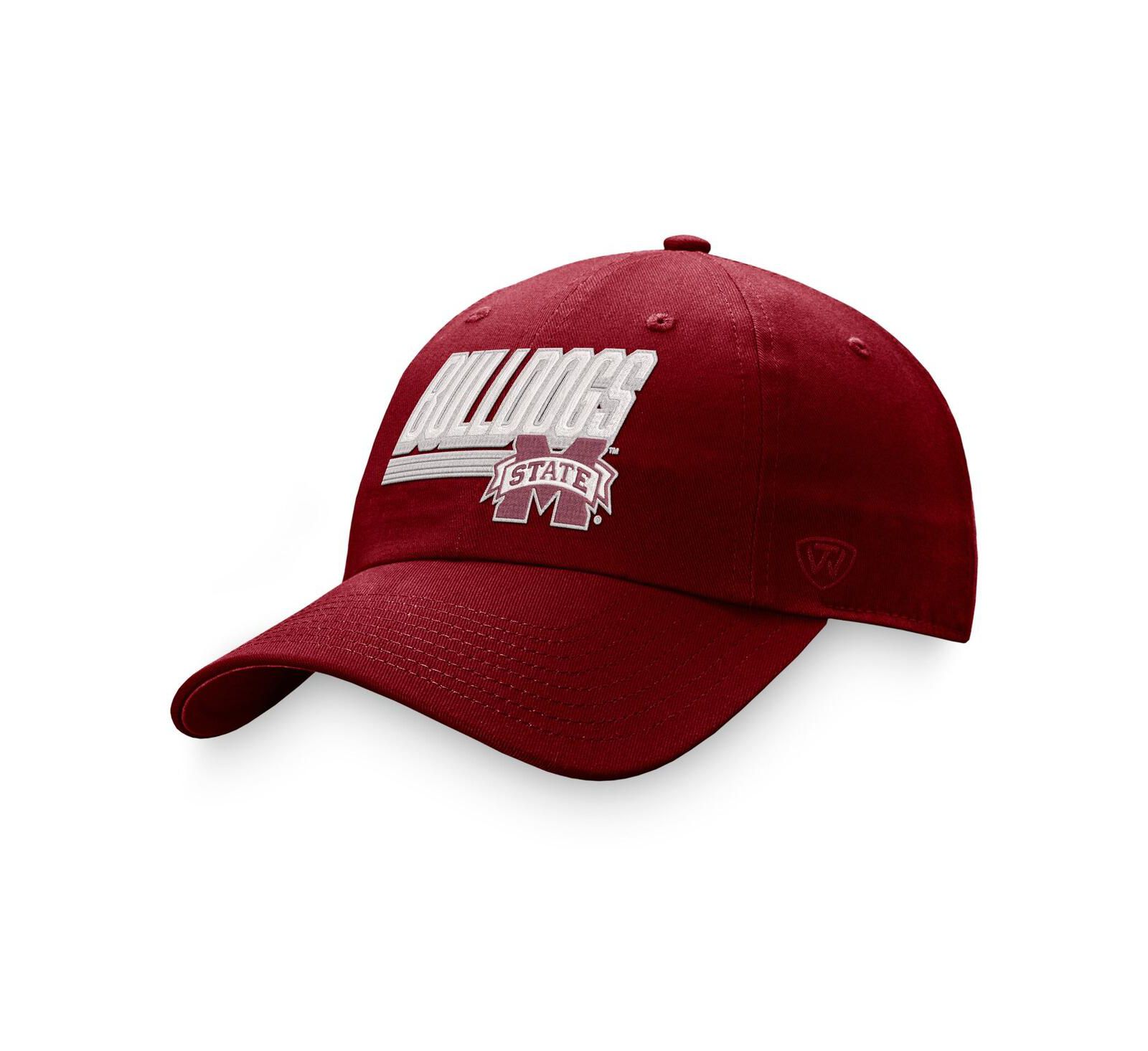 Men's Top of the World Maroon Mississippi State Bulldogs Slice Adjustable Hat