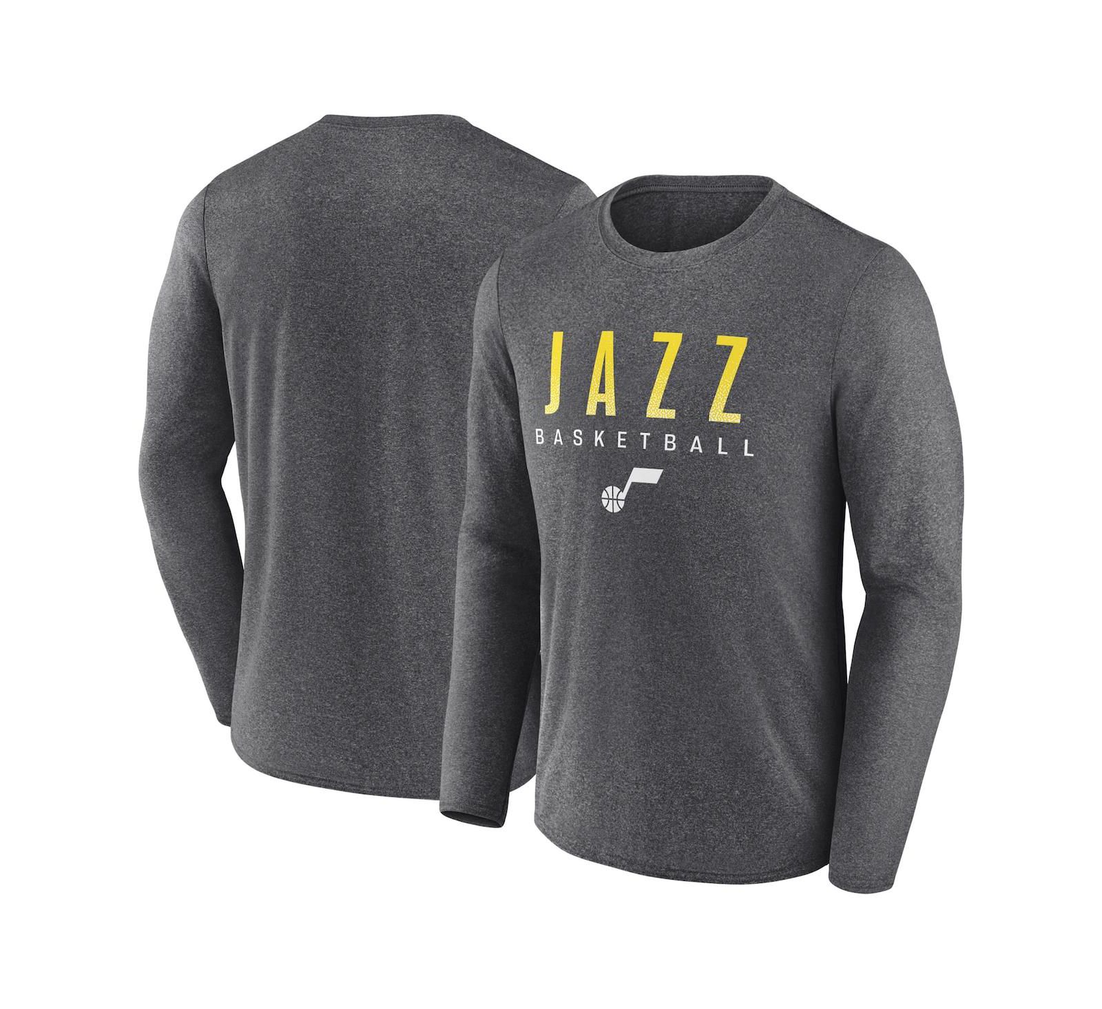 Мужская футболка Fanatics Utah Jazz Where Legends Play Iconic Practice, серая