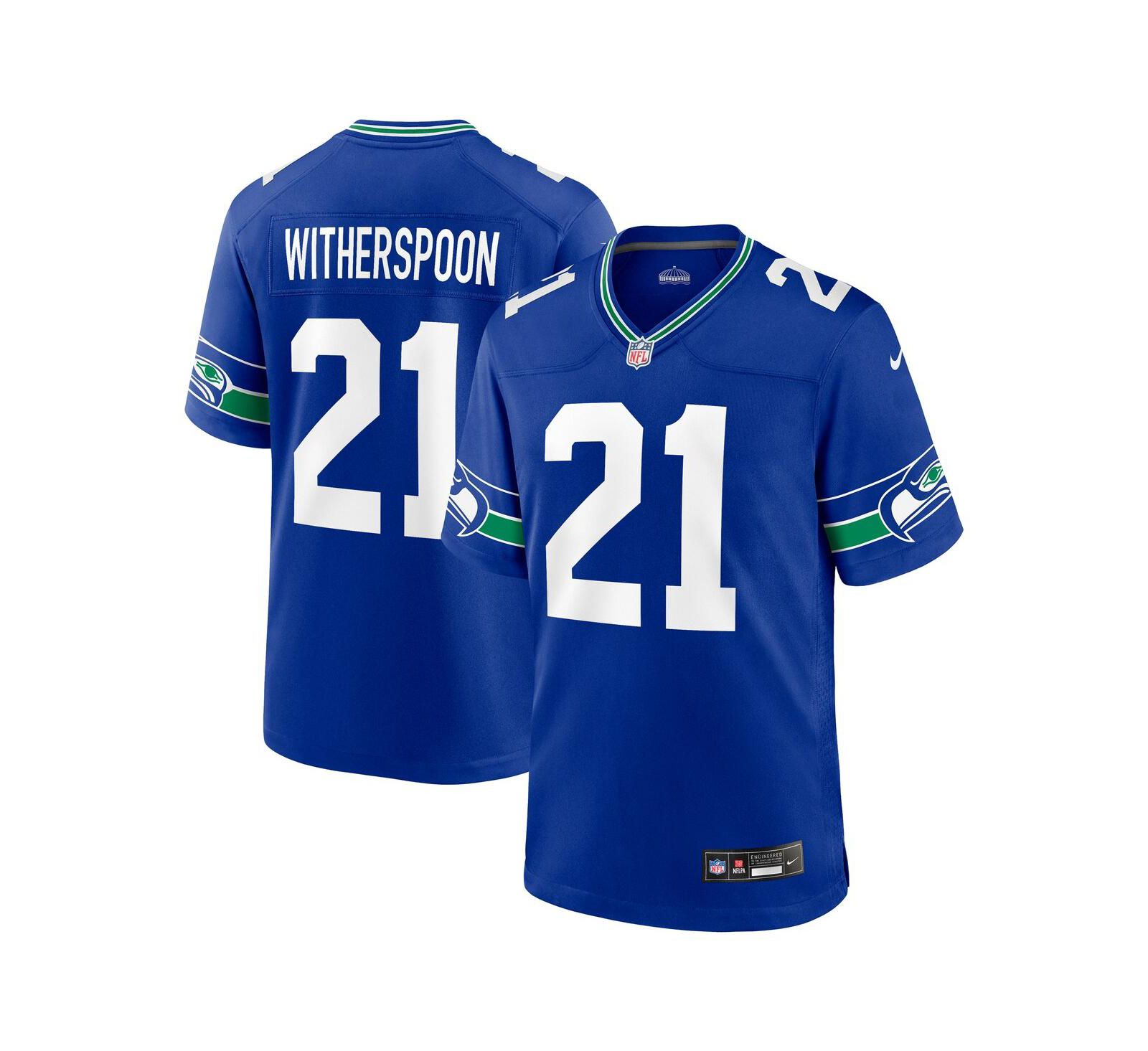 Мужская игровая джерси Nike Devon Witherspoon Seattle Seahawks 2023 NFL Draft First Round Pick