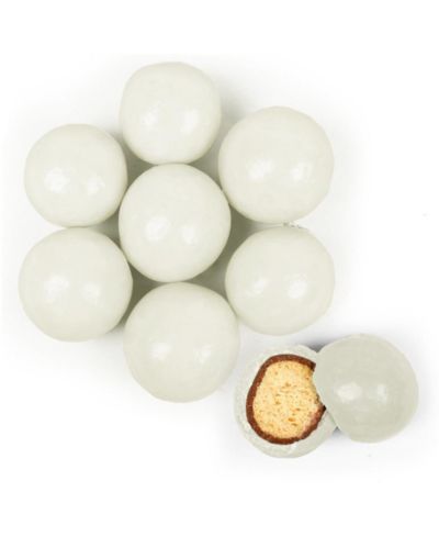 Just Candy Premium Gourmet White Candy Milk Chocolate Malted Milk Balls, 1.67 Pounds
