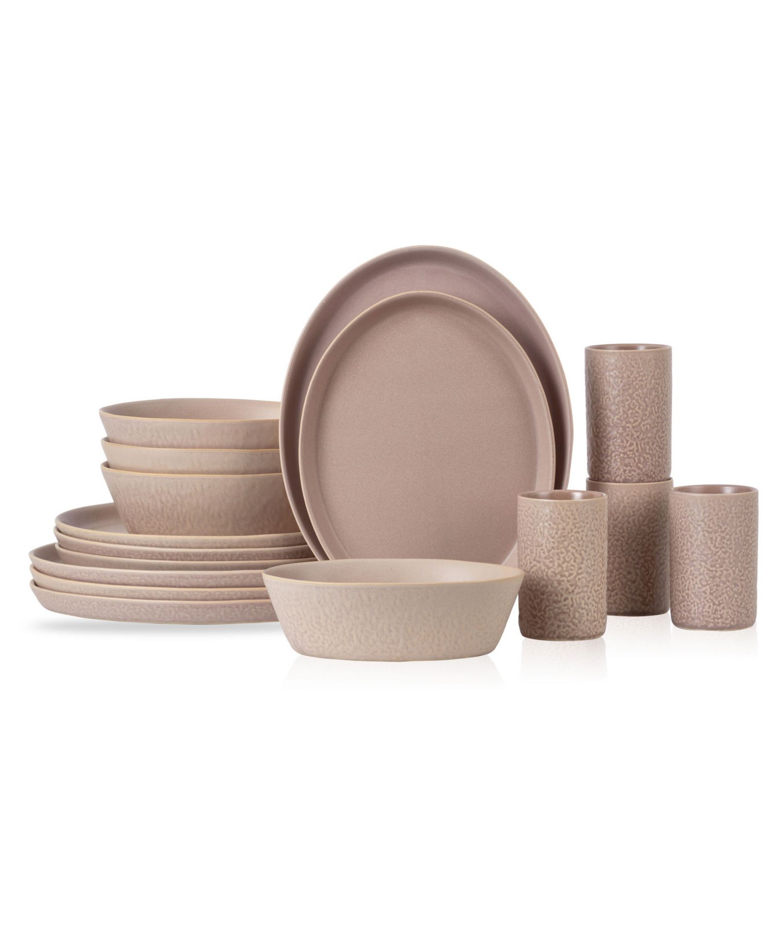 Stone by Mercer Project Katachi 16 Pc. Dinnerware Set, Service for 4