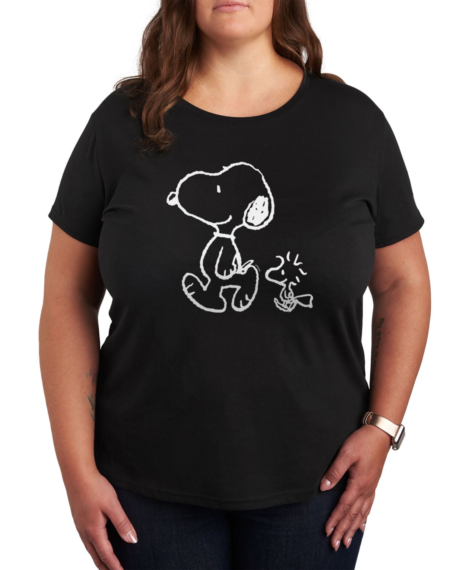 Hybrid Apparel футболка Plus Size с графическим принтом Snoopy