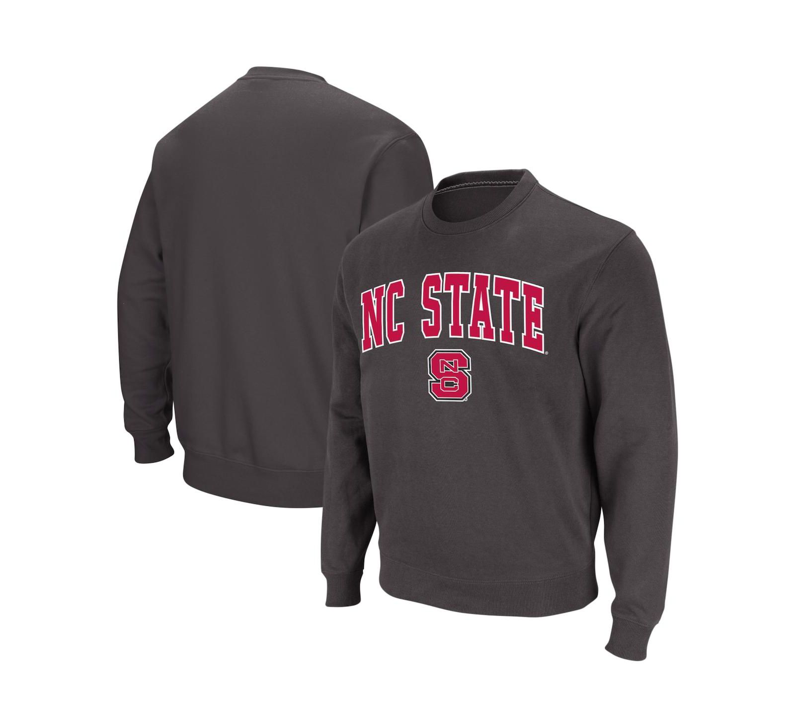 Мужское свитшот Colosseum NC State Wolfpack с логотипом, круглый вырез